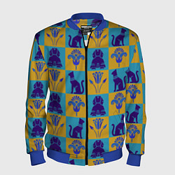 Бомбер мужской Символы Египта, цвет: 3D-синий