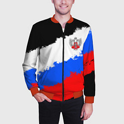 Бомбер мужской Федерация бокса России - триколор, цвет: 3D-красный — фото 2
