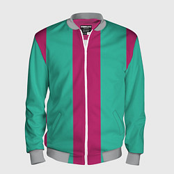 Бомбер мужской Color turquoise pink, цвет: 3D-меланж