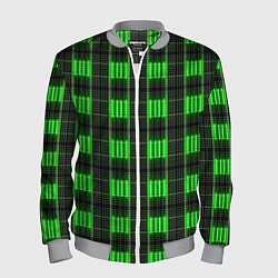 Бомбер мужской Color green and black, цвет: 3D-меланж