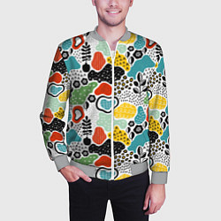 Бомбер мужской Природная абстракция, цвет: 3D-меланж — фото 2