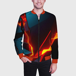 Бомбер мужской Rift, цвет: 3D-красный — фото 2