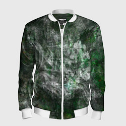 Бомбер мужской Абстракция - acid boom, цвет: 3D-белый