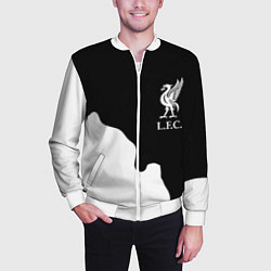 Бомбер мужской Ливерпуль краски разводы, цвет: 3D-белый — фото 2
