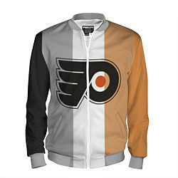 Бомбер мужской Philadelphia Flyers, цвет: 3D-меланж