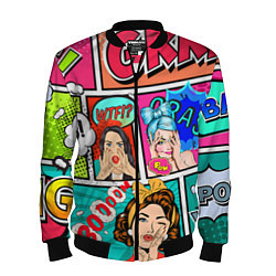 Бомбер мужской POP ART, цвет: 3D-черный