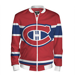 Бомбер мужской Montreal Canadiens, цвет: 3D-белый