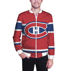Бомбер мужской Montreal Canadiens, цвет: 3D-белый — фото 2