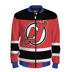 Бомбер мужской New Jersey Devils, цвет: 3D-синий