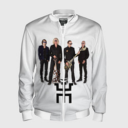 Бомбер мужской Группа Пикник, цвет: 3D-белый