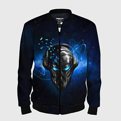Бомбер мужской Pirate Station: Blue Space, цвет: 3D-черный
