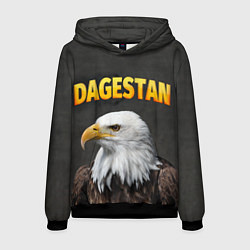 Толстовка-худи мужская Dagestan Eagle, цвет: 3D-черный