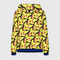 Толстовка-худи мужская Pikachu, цвет: 3D-синий
