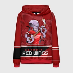 Толстовка-худи мужская Detroit Red Wings, цвет: 3D-красный