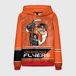 Толстовка-худи мужская Philadelphia Flyers, цвет: 3D-красный