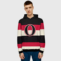Толстовка-худи мужская Ottawa Senators O, цвет: 3D-черный — фото 2