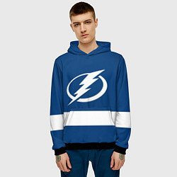 Толстовка-худи мужская Tampa Bay Lightning, цвет: 3D-черный — фото 2