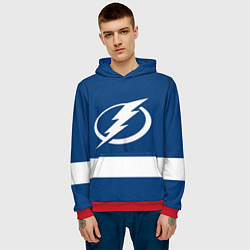 Толстовка-худи мужская Tampa Bay Lightning, цвет: 3D-красный — фото 2