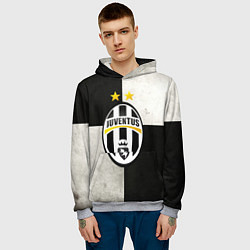 Толстовка-худи мужская Juventus FC, цвет: 3D-меланж — фото 2
