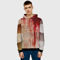 Толстовка-худи мужская Бинты 1, цвет: 3D-черный — фото 2