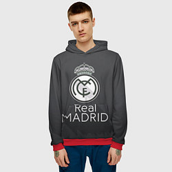 Толстовка-худи мужская Real Madrid, цвет: 3D-красный — фото 2