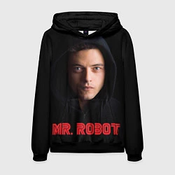 Толстовка-худи мужская Mr. Robot, цвет: 3D-черный