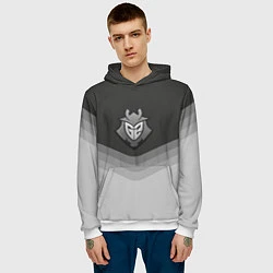 Толстовка-худи мужская G2 Esports Uniform, цвет: 3D-белый — фото 2