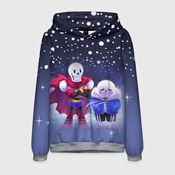 Толстовка-худи мужская Sans & Papyrus, цвет: 3D-меланж