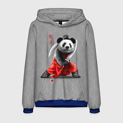 Толстовка-худи мужская Master Panda, цвет: 3D-синий