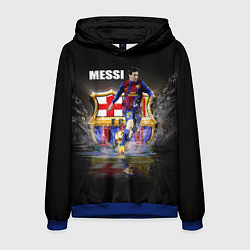Толстовка-худи мужская Messi FCB, цвет: 3D-синий
