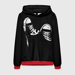 Толстовка-худи мужская Кеды, цвет: 3D-красный