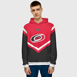 Толстовка-худи мужская NHL: Carolina Hurricanes, цвет: 3D-белый — фото 2