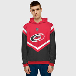 Толстовка-худи мужская NHL: Carolina Hurricanes, цвет: 3D-красный — фото 2