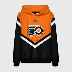 Толстовка-худи мужская NHL: Philadelphia Flyers, цвет: 3D-черный