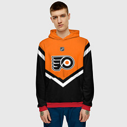 Толстовка-худи мужская NHL: Philadelphia Flyers цвета 3D-красный — фото 2