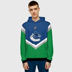 Толстовка-худи мужская NHL: Vancouver Canucks, цвет: 3D-черный — фото 2