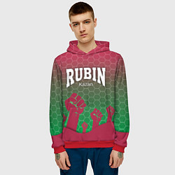 Толстовка-худи мужская Rubin Kazan, цвет: 3D-красный — фото 2