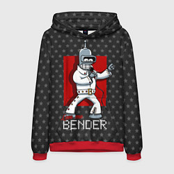 Толстовка-худи мужская Bender Presley, цвет: 3D-красный