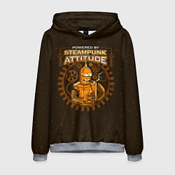 Толстовка-худи мужская Steampunk Attitude, цвет: 3D-меланж