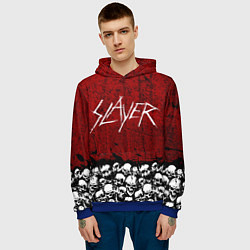 Толстовка-худи мужская Slayer Red, цвет: 3D-синий — фото 2