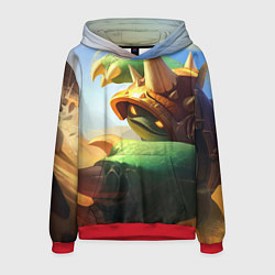 Толстовка-худи мужская Раммус, цвет: 3D-красный