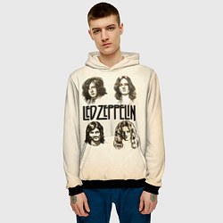 Толстовка-худи мужская Led Zeppelin Guys, цвет: 3D-черный — фото 2