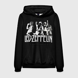 Толстовка-худи мужская Led Zeppelin: Mono, цвет: 3D-черный