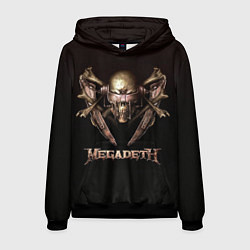 Толстовка-худи мужская Megadeth цвета 3D-черный — фото 1