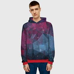 Толстовка-худи мужская PolyStar, цвет: 3D-красный — фото 2