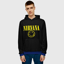 Толстовка-худи мужская Nirvana Rock, цвет: 3D-синий — фото 2