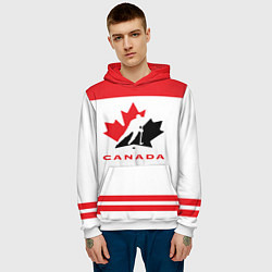 Толстовка-худи мужская Canada Team, цвет: 3D-белый — фото 2