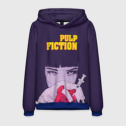 Толстовка-худи мужская Pulp Fiction: Dope Heart, цвет: 3D-синий