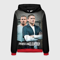 Толстовка-худи мужская Prison Break: imprisoned, цвет: 3D-красный