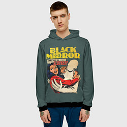 Толстовка-худи мужская Black Mirror: Blocked, цвет: 3D-черный — фото 2